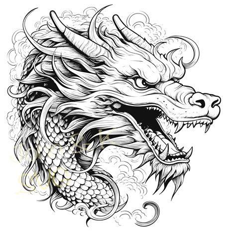 Dragon Svg Oriental Dragon Svg Cricut Silhouette Chinese Dragon