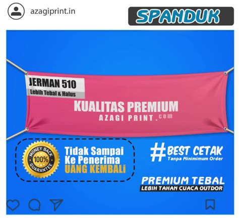 Jasa Cetak Spanduk 2x1 3x2 4x2 X 2x2 M Banner Custom