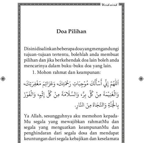 Bacaan Wirid Doa Selepas Solat Fardhu Mengikut Sunnah Zikir Zikir