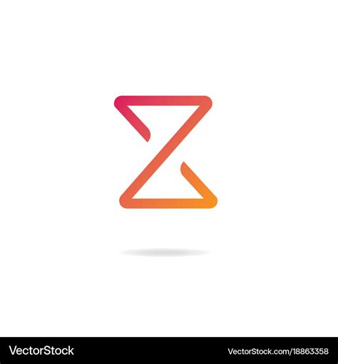 Letter Z Logo Design Template Elements Royalty Free Vector