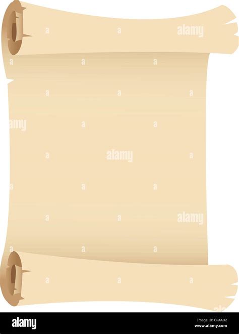 Illustration Of Old Paper Banner Isolated On A White Background Stock