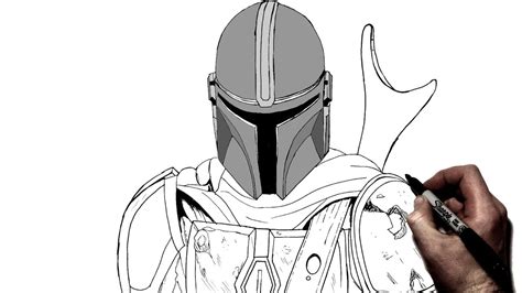 Mandalorian Helmet Outline