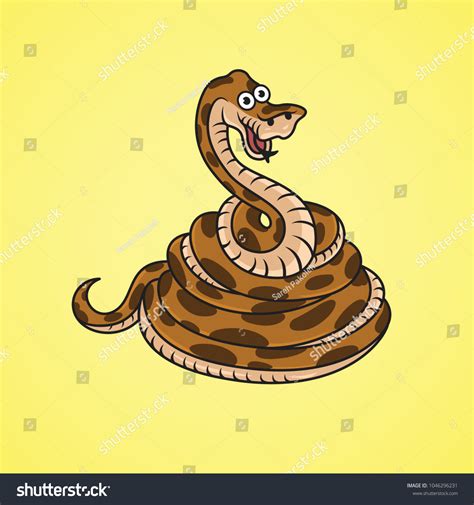 Happy Snake Illustration Full Vector Packed 스톡 벡터로열티 프리 1046296231