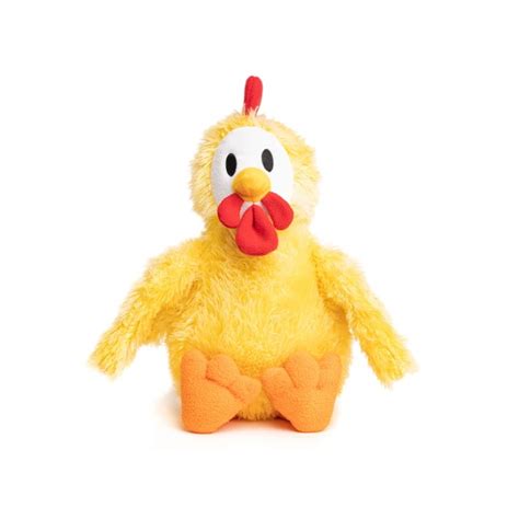 Fabdog® Fluffy Chicken Plush Squeaker Dog Toy Large