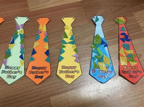 Fathers Day Arts And Crafts Tie Activity For Preschoolers