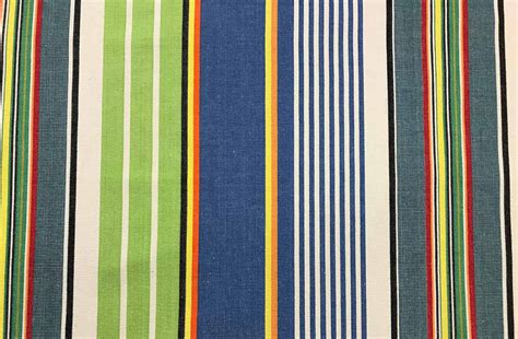 Blue And Green Striped Fabric Tumbling Stripe The Stripes Company Uk