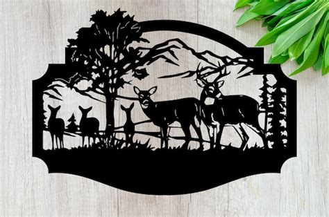 Whitetail Deer Signs DXF File SVG Files PDF Files Dwg Etsy