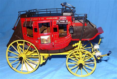 Learn more about he wells fargo stagecoach here: Franklin Mint 1:16 Wells Fargo Stagecoach, metal, new in box