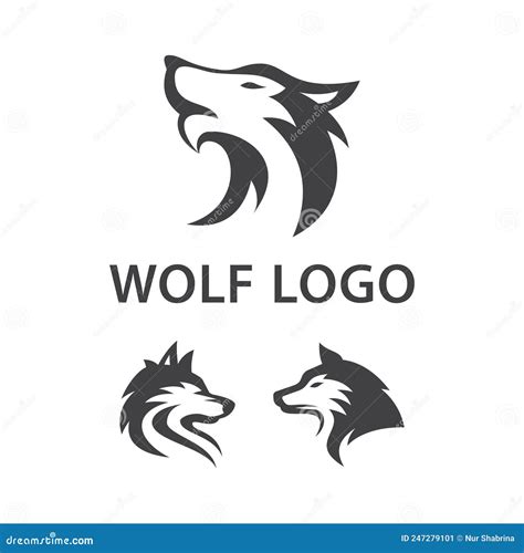 Elegant Modern Collection Of Wolf Head Logo Vector Design Template