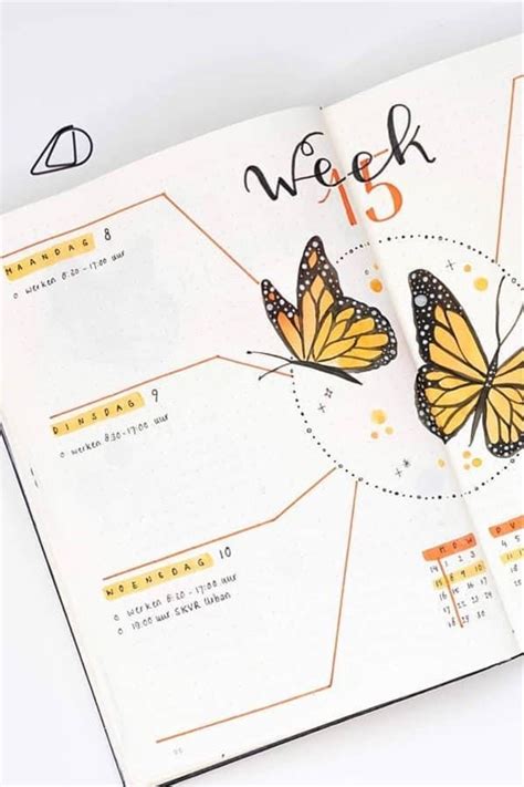 Beautiful Butterfly Bullet Journal Spreads For 2020