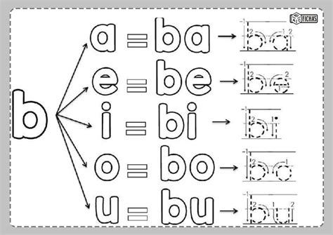 Fichas Silaba Ba Be Bi Bo Bu