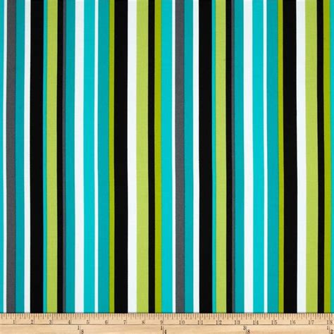 Turquoise And Lime Green Stripe Fabric Michael Miller Lagoon Stripe