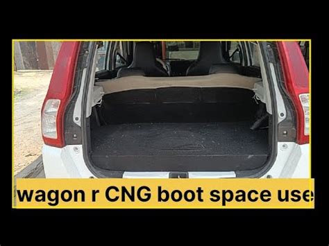 Maruti Suzuki Wagon R Cng Boot Space Use Cng Tank Boot Space Use Cng