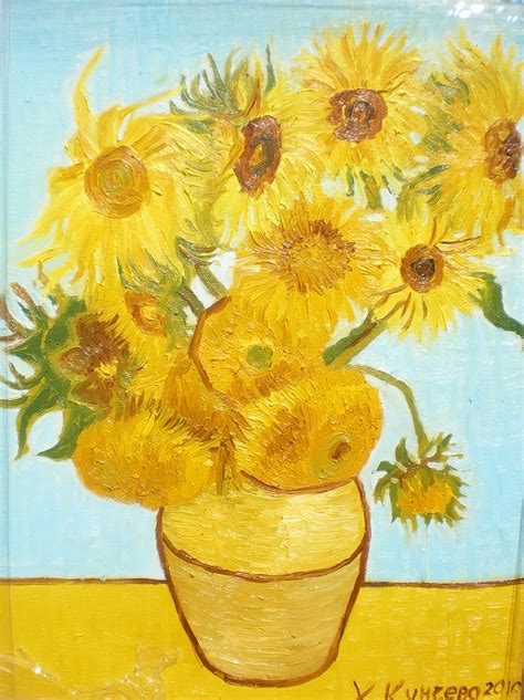 Vincent van gogh's sunflowers (1889) is the most famous painting in the van gogh museum in amsterdam. van_gogh__s_sunflowers_by_christina_kuncheva-d2yck1l.jpg ...