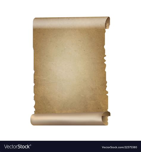 Old Paper Scrolls Banner Royalty Free Vector Image