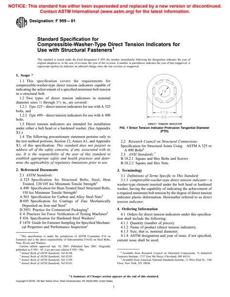 Astm F959 01 Standard Specification For Compressible Washer Type