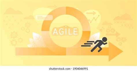 Agile Development Methodology Icon Vector Illustration Stock Vector