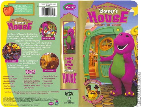 Come On Over To Barneys House Vhs 2000 Vhs And Dvd Credits Wiki Fandom