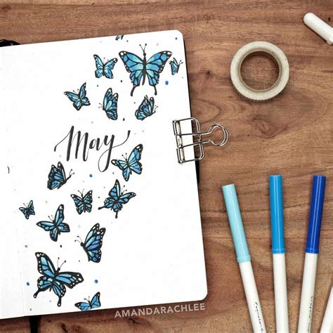 57 Amazing Butterfly Bullet Journal Spreads My Inner Creative