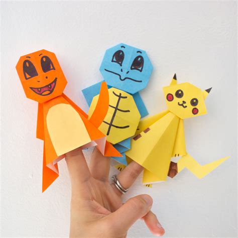 Easy Origami Pikachu Tutorial Origami Easy Kids Origami Pokemon Craft