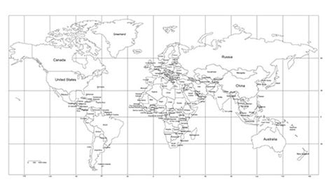 1 World Mercator Projection Map For Powerpoint Editable Individual