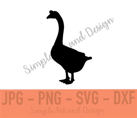 Chinese Goose SVG PNG Dxf Goose Svg Silly Etsy