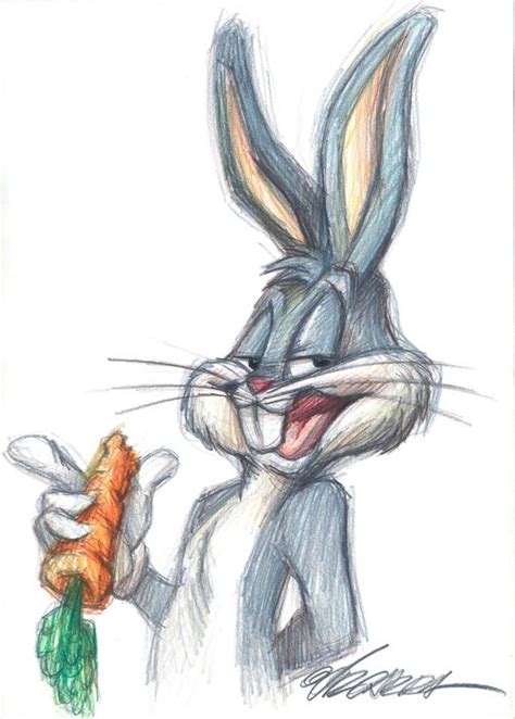 Bugs Bunny Looney Tunes Original Drawing By Joan Catawiki