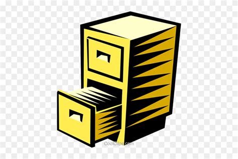 Filing Cabinet Royalty Free Vector Clip Art Illustration Filing