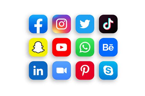 Social Media Icons Graphic By Sandycreativeart · Creative Fabrica