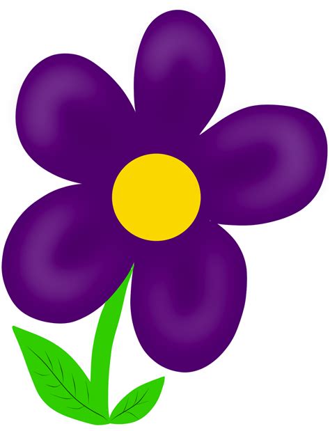 Purple Flower Clipart