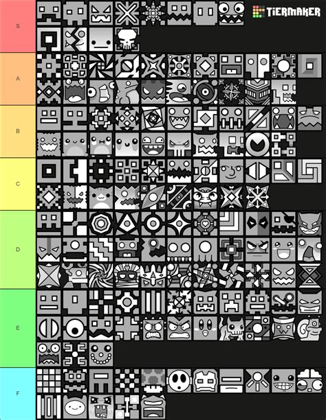 Geometry Dash All Icons Tier List Community Rankings Tiermaker Xxx Porn Sex Pics