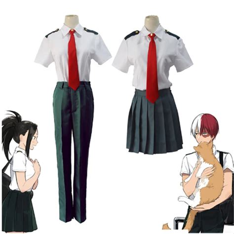 Boku No My Hero Academia Cosplay Costume Yaoyorozu Momo Uniform Suit