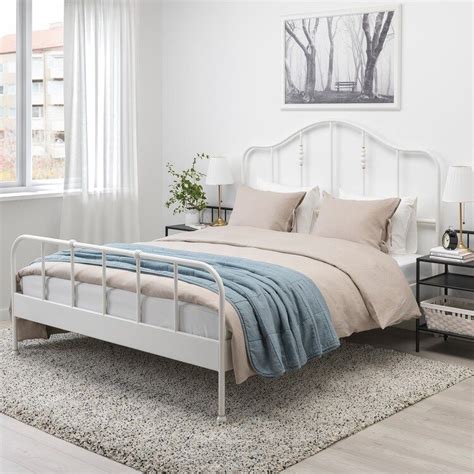 Ikea, i would give this bed zero stars and calling customer service was zero stars as well. SAGSTUA Bed frame, white, Luröy, Queen - IKEA | Bed frame, Comfort mattress, Bedroom furniture