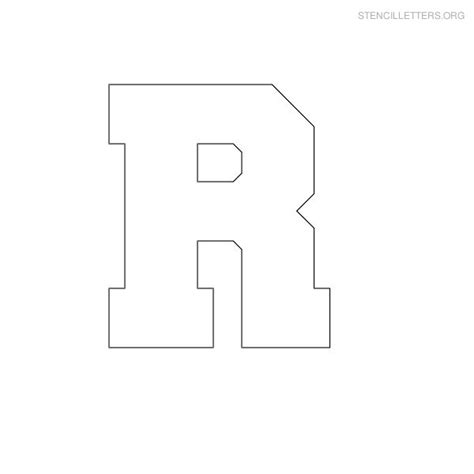 Stencil Letters R Printable Free R Stencils Stencil Letters Org