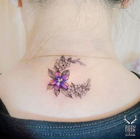 40 Beautiful Back Neck Tattoos For Women Tattooblend