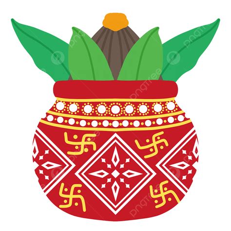 Festival Argila Pot Padrão Clipart Padrão De Kalash Tradicional PNG