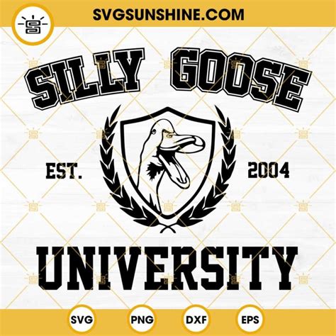 Silly Goose SVG Funny SVG PNG DXF EPS Files For Cricut