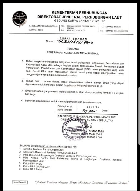 Contoh Surat Permohonan Ganti Bendera Kapal Surat Permohonan Desain