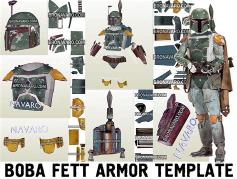 Boba Fett Armor Template Boba Fett Pepakura By Bro Navaro On Deviantart