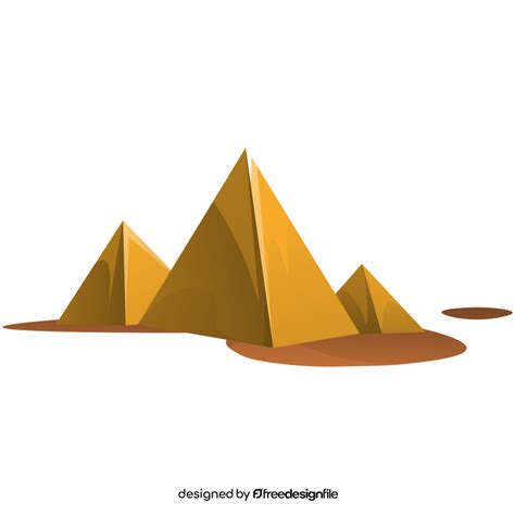 Egypt Pyramids Cartoon Clipart Vector Free Download