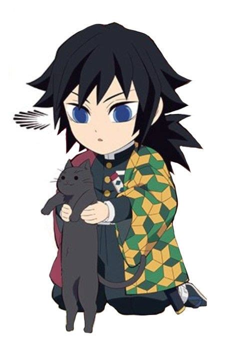 An Anime Character Holding A Black Cat