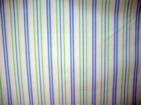 Blue And Green Stripe Cotton Broadcloth Fabric Yardage