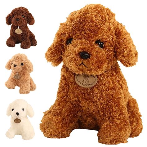 1825cm Dog Poodle Plush Toy Cute Animal Plush Doll Christmas T