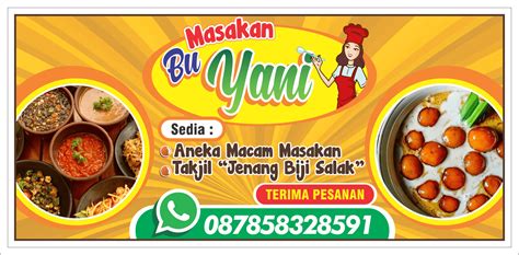 Contoh Banner Makanan Simple Template Banner Makanan Psd Gratis