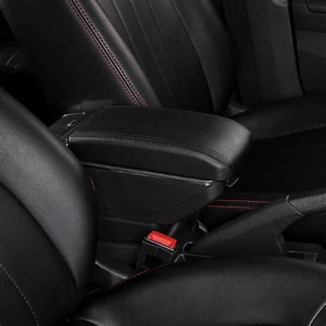 D Style Tout Noir Accoudoir Central Double Couche Pour Voiture Opel