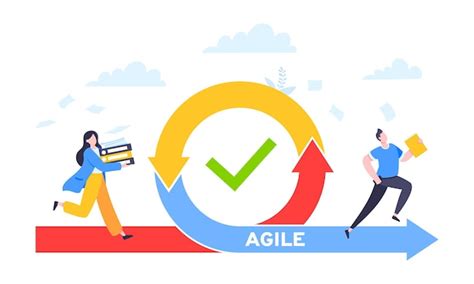 Premium Vector Agile Development Methodology Business Concept Flat