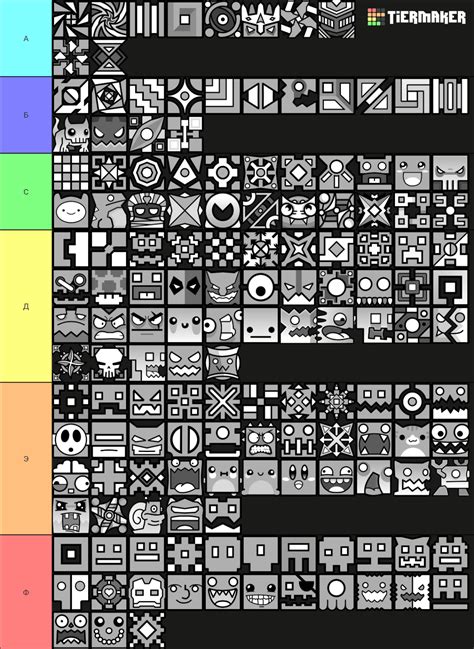 Geometry Dash All Icons Tier List Community Rankings Tiermaker