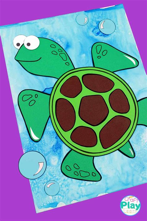 Sea Turtle Art Idea For Kids Craft Craft Play Learn