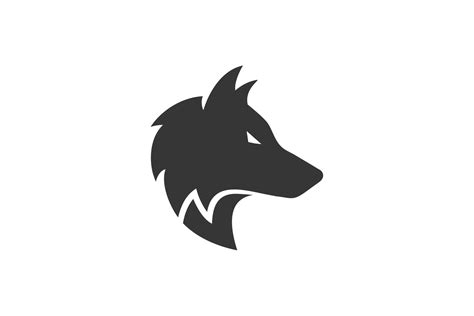 Wolf Silhouette Head Logo Design Vector Illustration Par Sore88