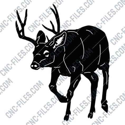 Deer Shelf Laser Cut Files SVG DXF CDR Vector Plans Files Instant